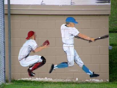 Tascosa TX - Cal Farleys Boys Ranch  baseball mural