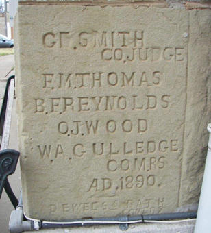 Throckmorton  TX - Throckmorton County Courthouse cornerstone