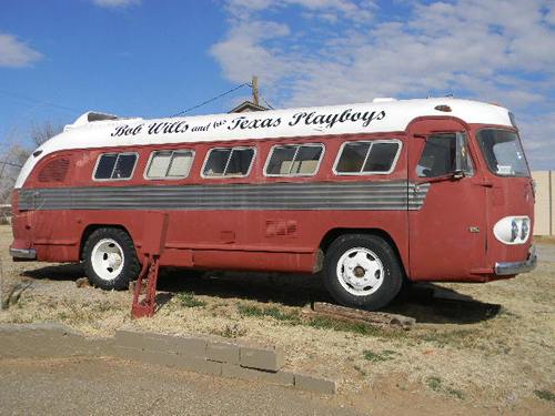 Turkey TX - Bob Wills Texas Playboys Bus 