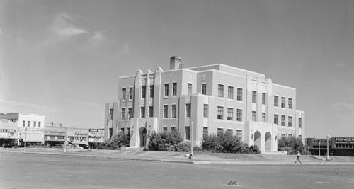 Collingsworth County courthouse, Texas  vintage photo