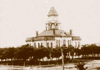 Original Collingsworth County courthouse, Wellington, Texas 