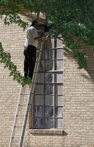 Witherral TX - Scraping the Church Windows