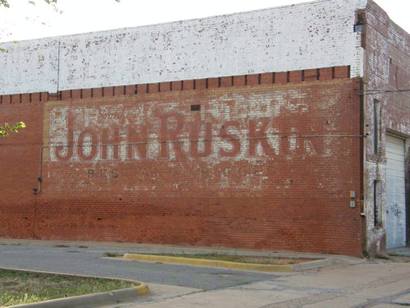 Wichita Falls Tx John Ruskin Ghost Sign