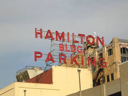 Wichita Falls Tx Hamilton Bldg Parking Neon Sign