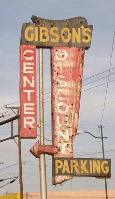 Wichita Falls Tx Old Gibson Discount Sign