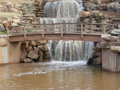 The falls in Wichita Falls, Texas