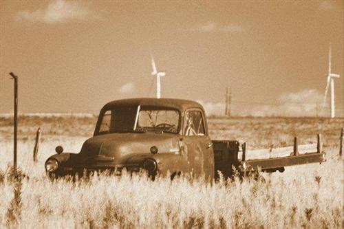 Wind farm near Wildorado Texas