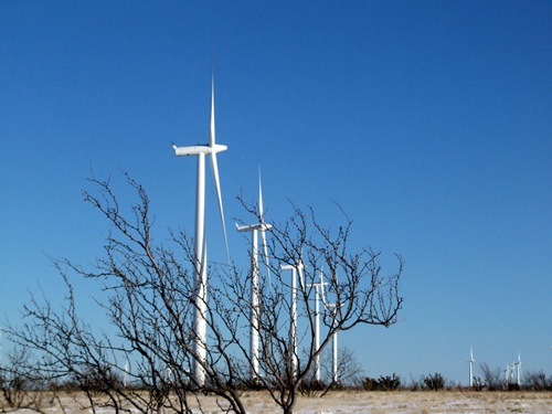 Wind farm near Wildorado Texas