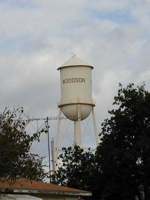 Woodson Texas water tower