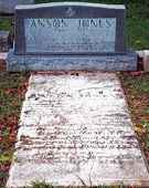 Anson Jones tombstone in Glenwood Cemetery