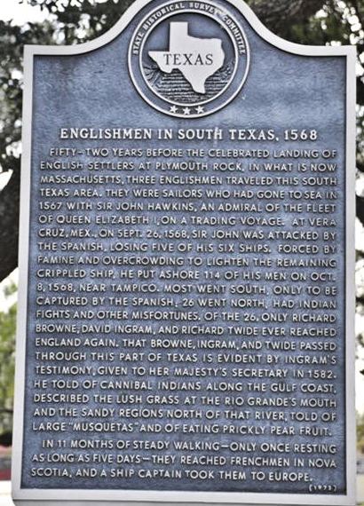 Kleberg County, Texas - EnglishmenSouth Texas 1568 Historical Marker