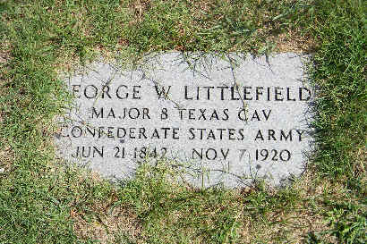 George W. Littlefield military tombstone, Austin, Texas