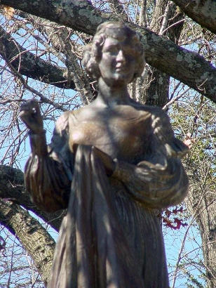 Joanna Troutman statue by Coppini in Texas State Cemetery