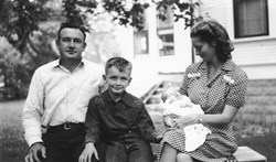 Leonard W. Scott, wife, son and baby