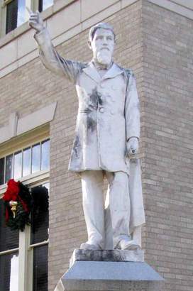 James Webb Throckmorton Statue , Collin County Courthouse lawn, McKinney Texas