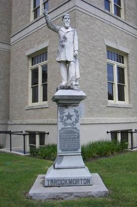 James Webb Throckmorton Statue , Collin County Courthouse lawn, McKinney Texas