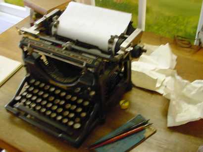 Replica of Robert E. Howard typewriter