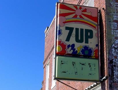 7-Up sign in Port Arthur, Texas