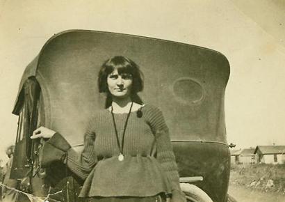 Childress Texas 1914  woman  and car