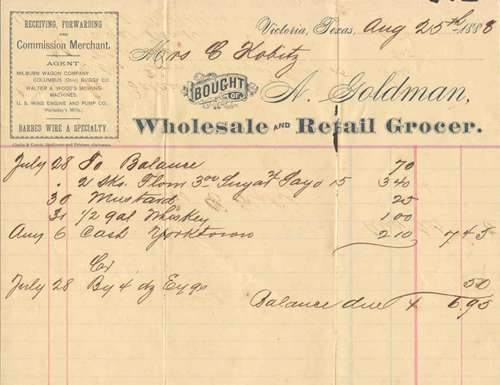Victoria Texas Grocery List