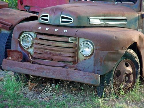 Rusted Ford in Venus Texas