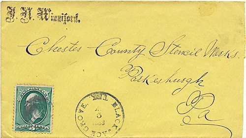 Black Jack Grove, TX, Hopkins County,  1883 postmark