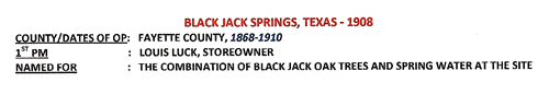Black Jack Springs TX