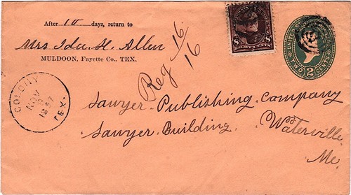 Colony TX 1897 Postmark