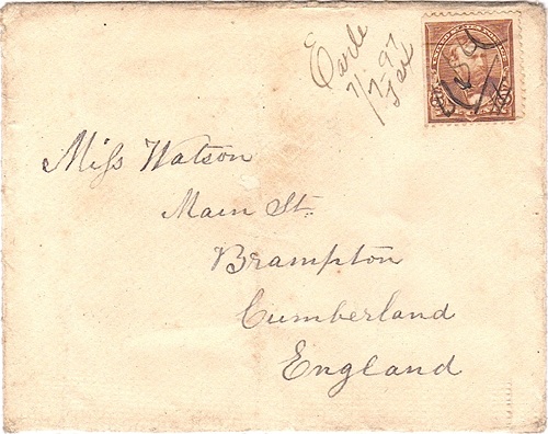 Earle TX - Bexar County 1897 Postmark
