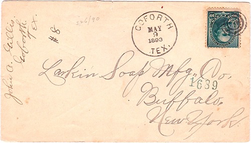 Goforth, TX, Hays County, 1894 postmark