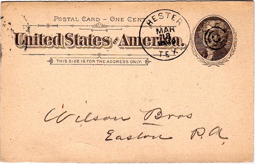 Navarro County  Hester, Texas Postmark