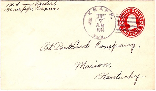 Knapp TX Scurry County 1914 postmark