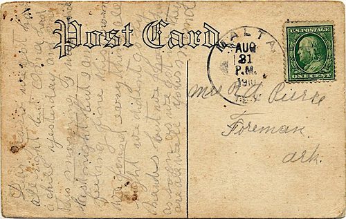 Malta TX - Bowie County 1910 Postmark 