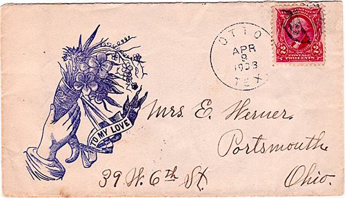 Otto TX - Falls Coounty 1903 Postmark