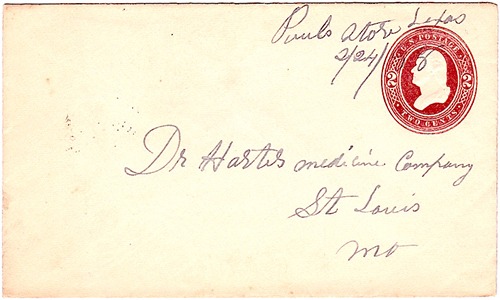 Paul's Store TX Shelby County 1888 Postmark