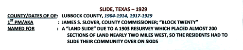 Slide TX 1929 Postmark info