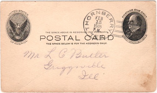 Thornberry TX - Clay Co 1905 Postmark 