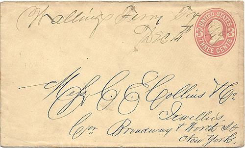 Wallings Ferry, TX, Rusk County 1869 Postmark