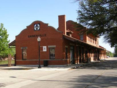 Restored Santa Fe Passenger Depot. Gainesville Tx 