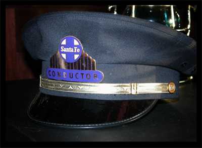 Santa Fe Railroad conductor's hat