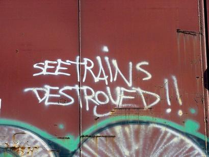 Hobo Graffiti See Trains Destroyed