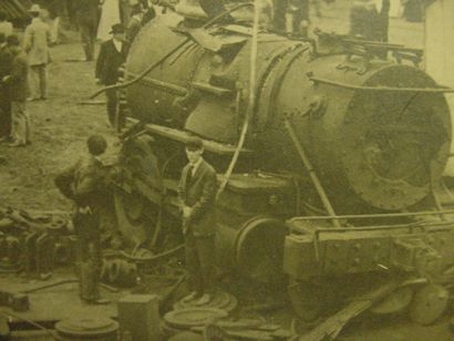 locomotive boiler explosion scene, Smithville Texas