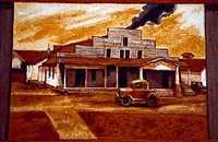 Mural of Angelina County Lumber Company, Lufkin Texas
