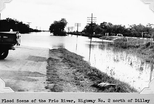 Frio River flood of 1935, north of Dilley, Texas