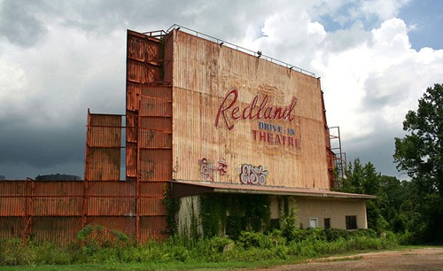 Lufkin TX - Redland Drive-In-Theater in daylight