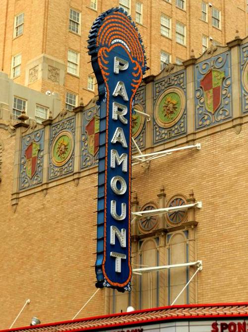 Abilene TX - Paramount Theatre old neon sign 