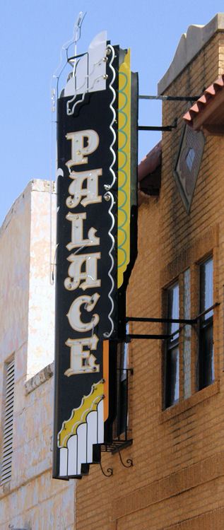 Anson TX - Palace Theatre old neon sign