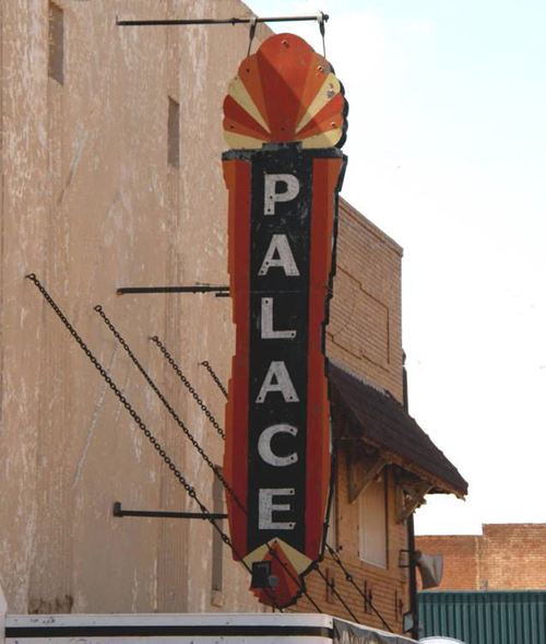 Childress TX - Palace Theatre neon sign