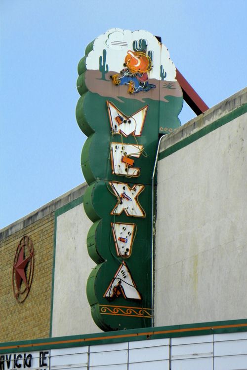 Mexia Tx - Mexia Theater Neon  Sign