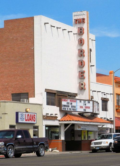 Mission TX - Border Theatre Neon Sign 